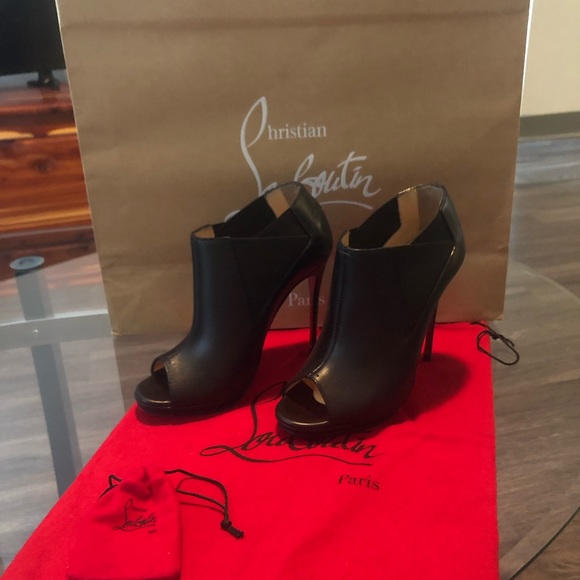 Authentic Christian Louboutin Bootstagram Ankle Boots, Black - Picture 5 of 8